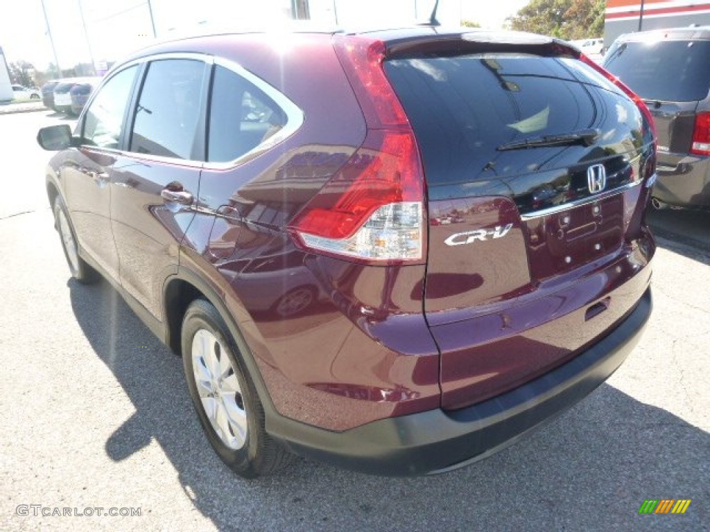 2014 CR-V EX-L AWD - Basque Red Pearl II / Gray photo #6
