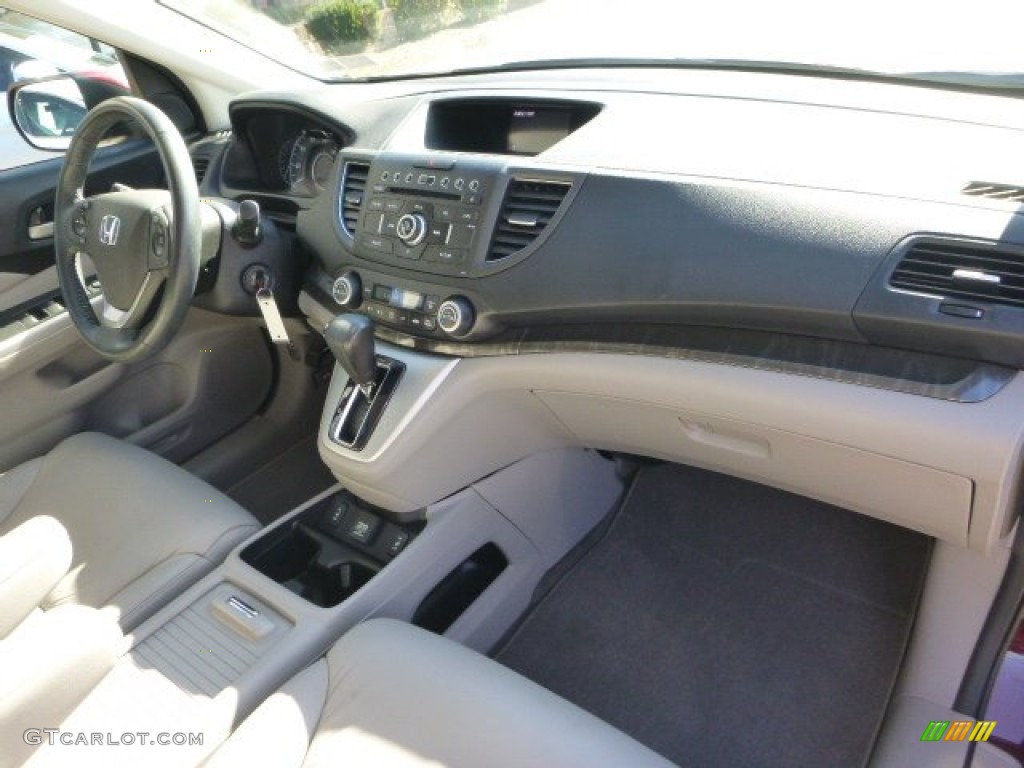 2014 CR-V EX-L AWD - Basque Red Pearl II / Gray photo #12