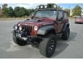 2008 Red Rock Crystal Pearl Jeep Wrangler X 4x4  photo #2