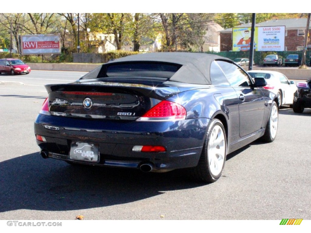 2006 6 Series 650i Convertible - Monaco Blue Metallic / Black photo #8