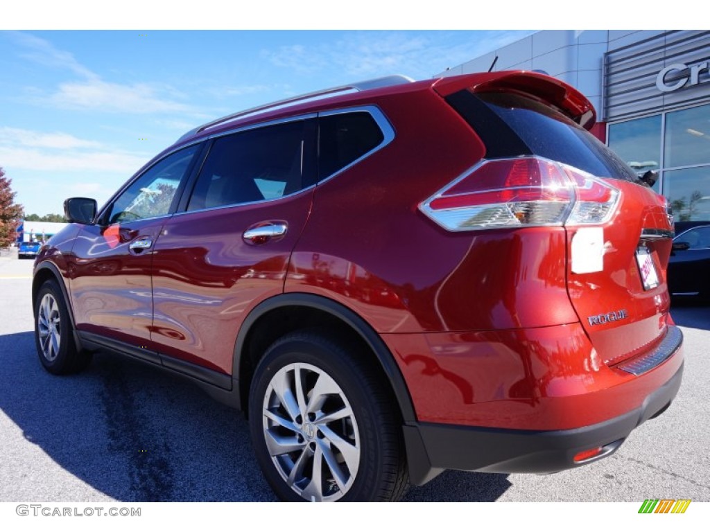 2015 Rogue SL - Cayenne Red / Almond photo #3