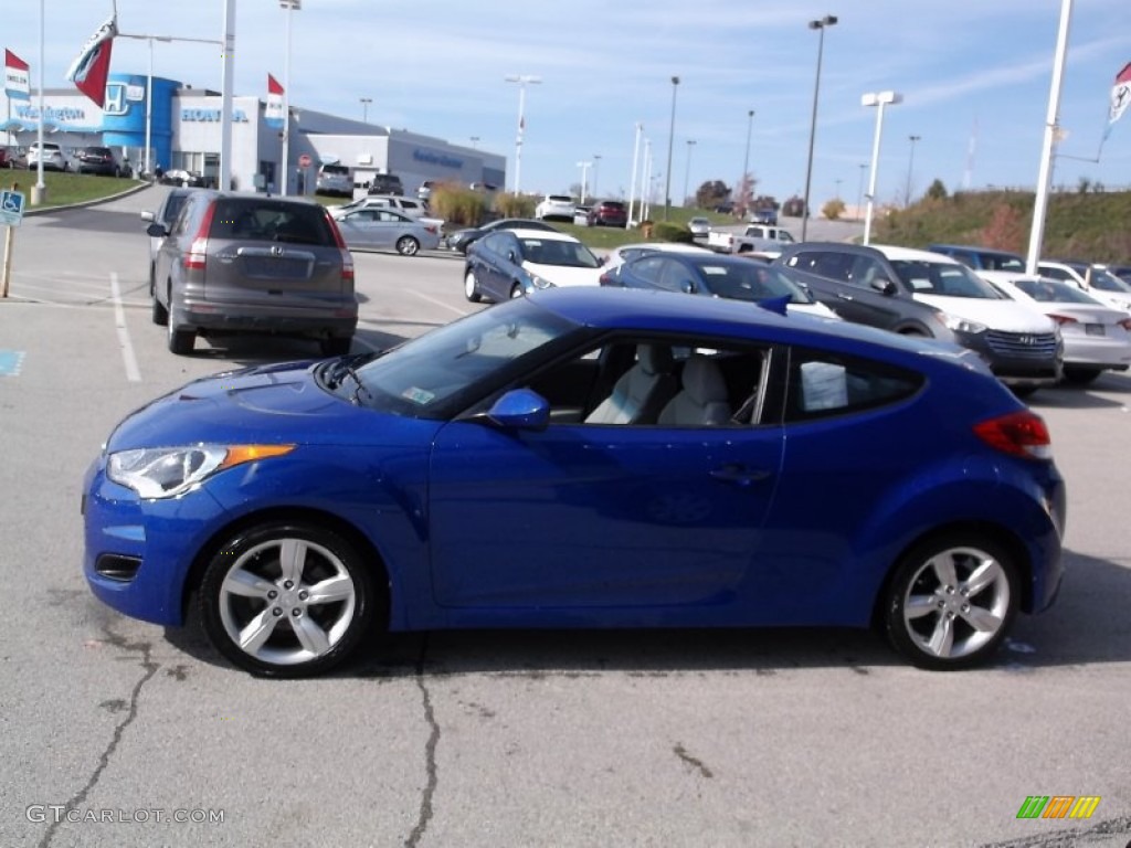 2012 Veloster  - Marathon Blue / Gray photo #6
