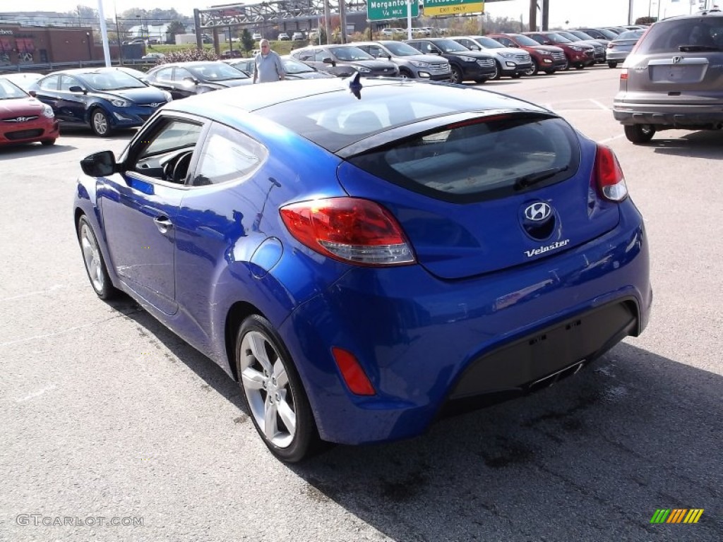 2012 Veloster  - Marathon Blue / Gray photo #7