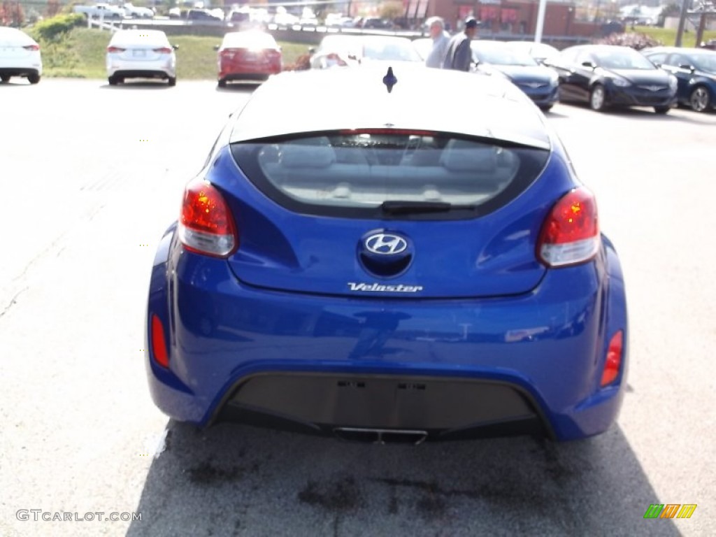 2012 Veloster  - Marathon Blue / Gray photo #8