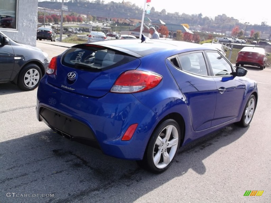 2012 Veloster  - Marathon Blue / Gray photo #9