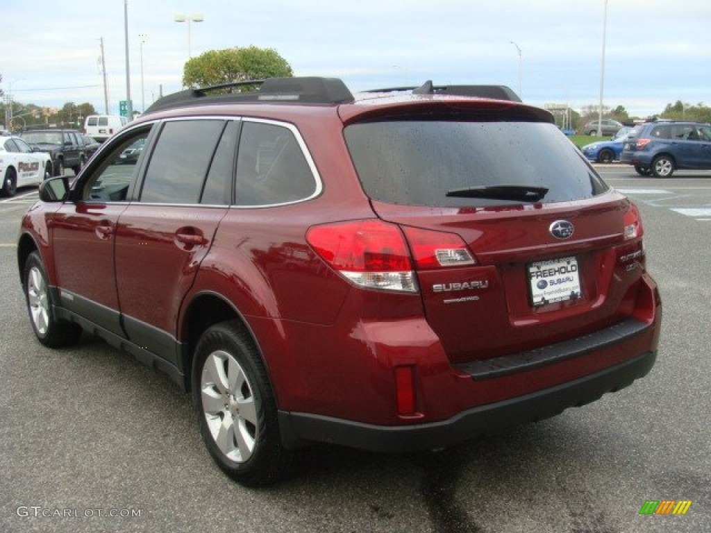 2011 Outback 3.6R Limited Wagon - Ruby Red Pearl / Warm Ivory photo #4