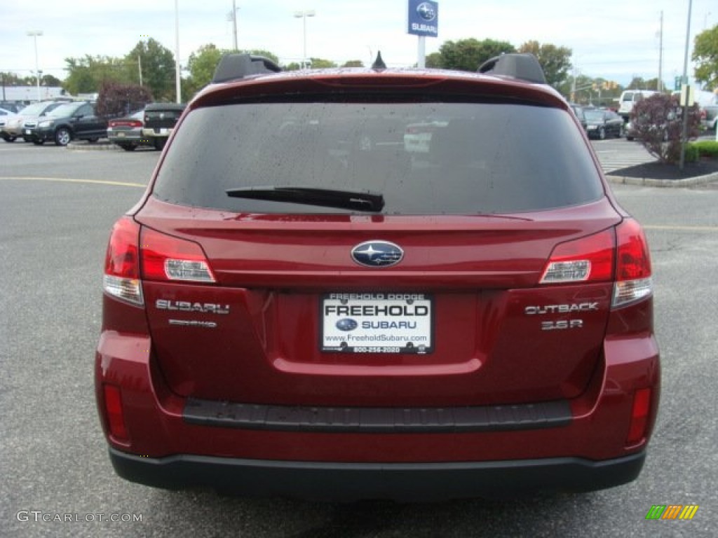 2011 Outback 3.6R Limited Wagon - Ruby Red Pearl / Warm Ivory photo #5