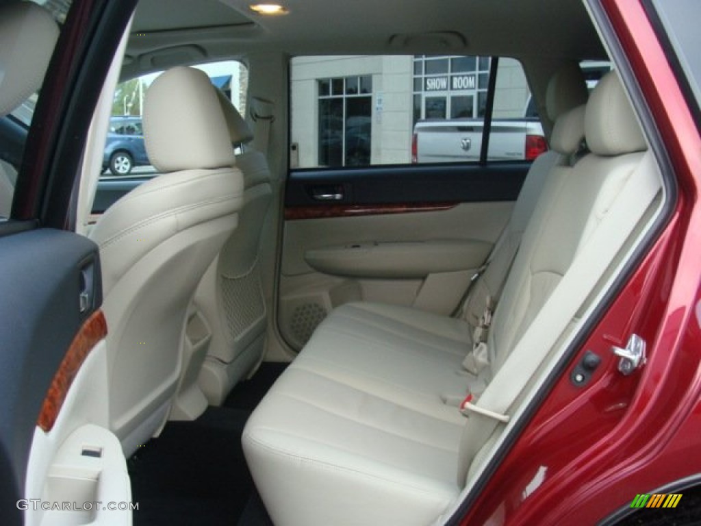 2011 Outback 3.6R Limited Wagon - Ruby Red Pearl / Warm Ivory photo #11