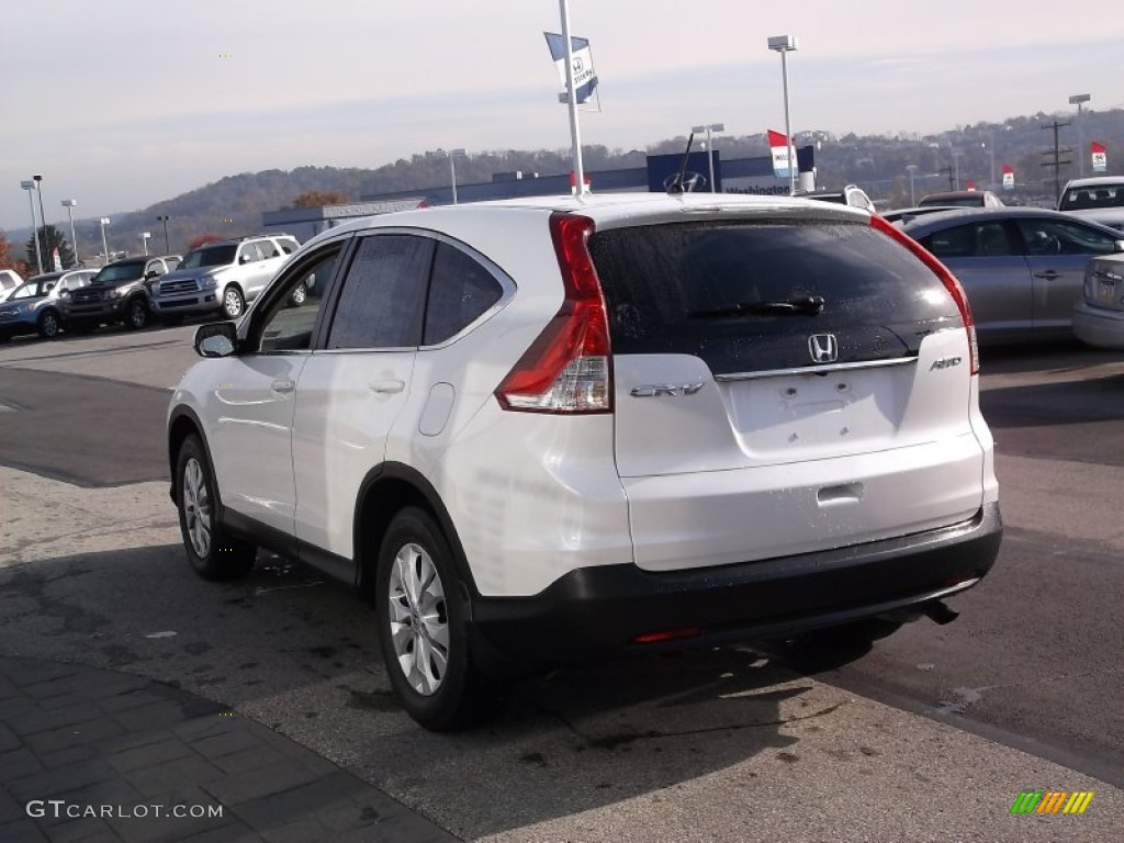 2013 CR-V EX AWD - White Diamond Pearl / Gray photo #7