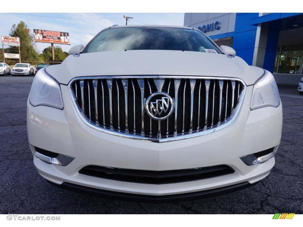 2015 Enclave Premium - White Diamond Tricoat / Light Titanium/Dark Titanium photo #2