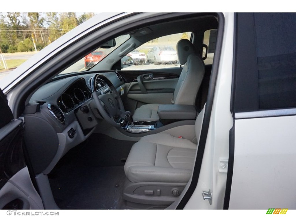 2015 Enclave Premium - White Diamond Tricoat / Light Titanium/Dark Titanium photo #9