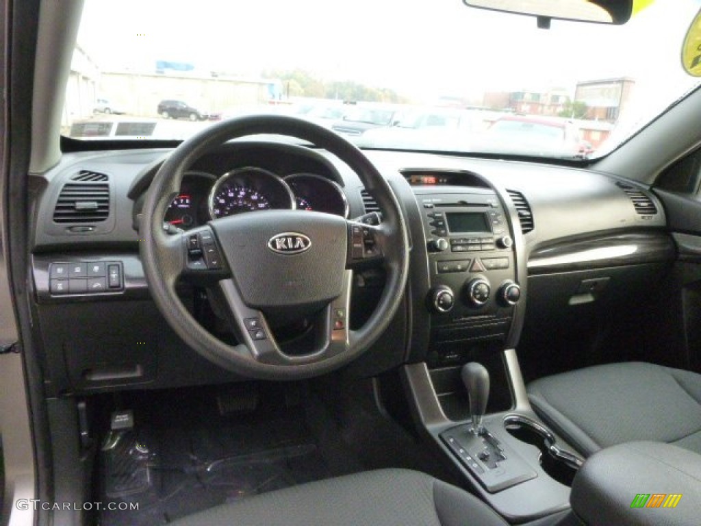 2012 Sorento LX V6 AWD - Titanium Silver / Black photo #14