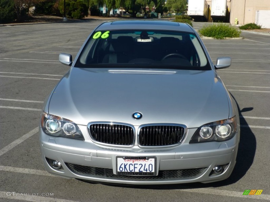 2006 7 Series 750i Sedan - Titanium Silver Metallic / Black/Black photo #9