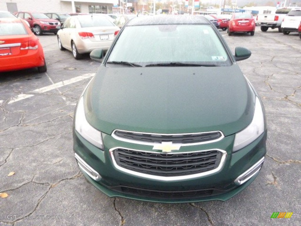 2015 Cruze LT - Rainforest Green Metallic / Jet Black/Medium Titanium photo #3