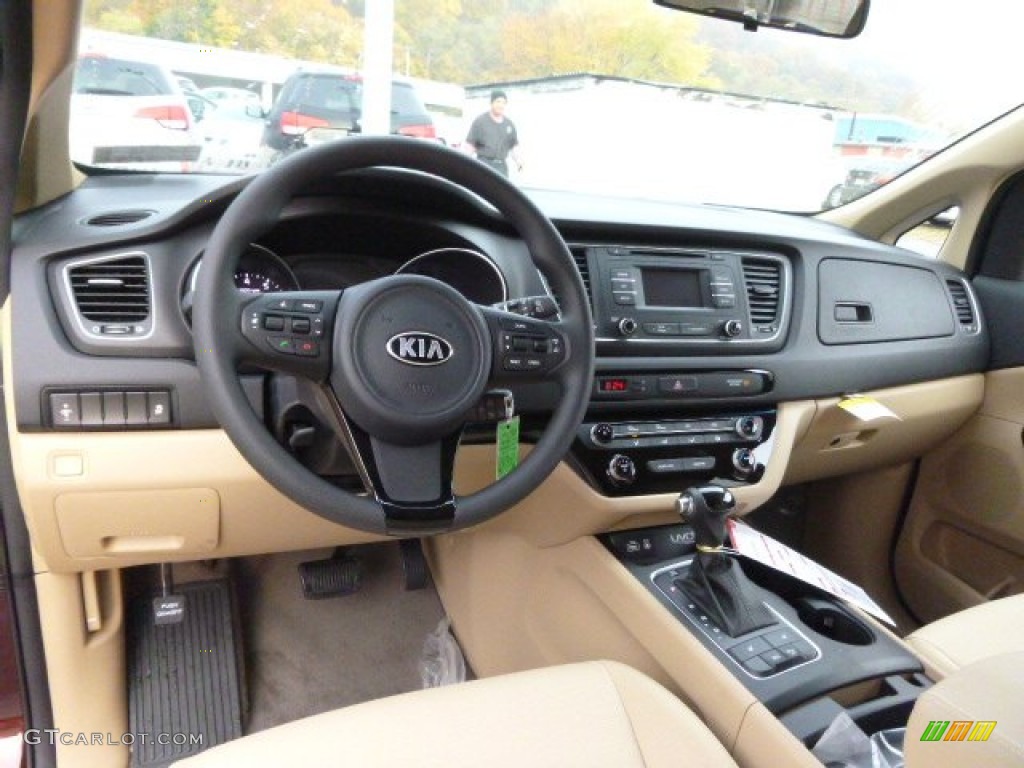 Camel Interior 2015 Kia Sedona LX Photo #98545539