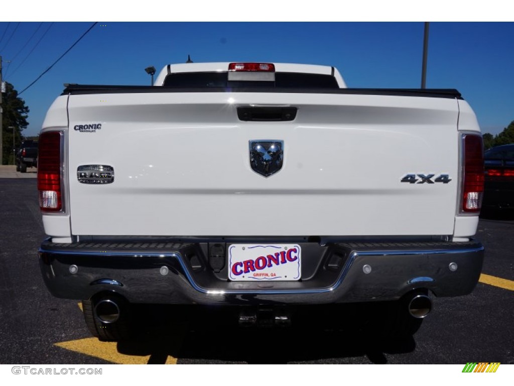 2014 1500 Laramie Longhorn Crew Cab 4x4 - Bright White / Canyon Brown/Light Frost Beige photo #6