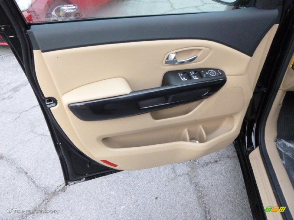 2015 Kia Sedona EX Camel Door Panel Photo #98545734