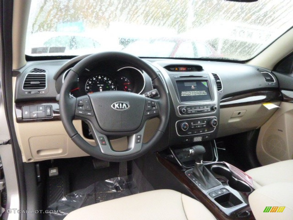Beige Interior 2015 Kia Sorento EX AWD Photo #98546193