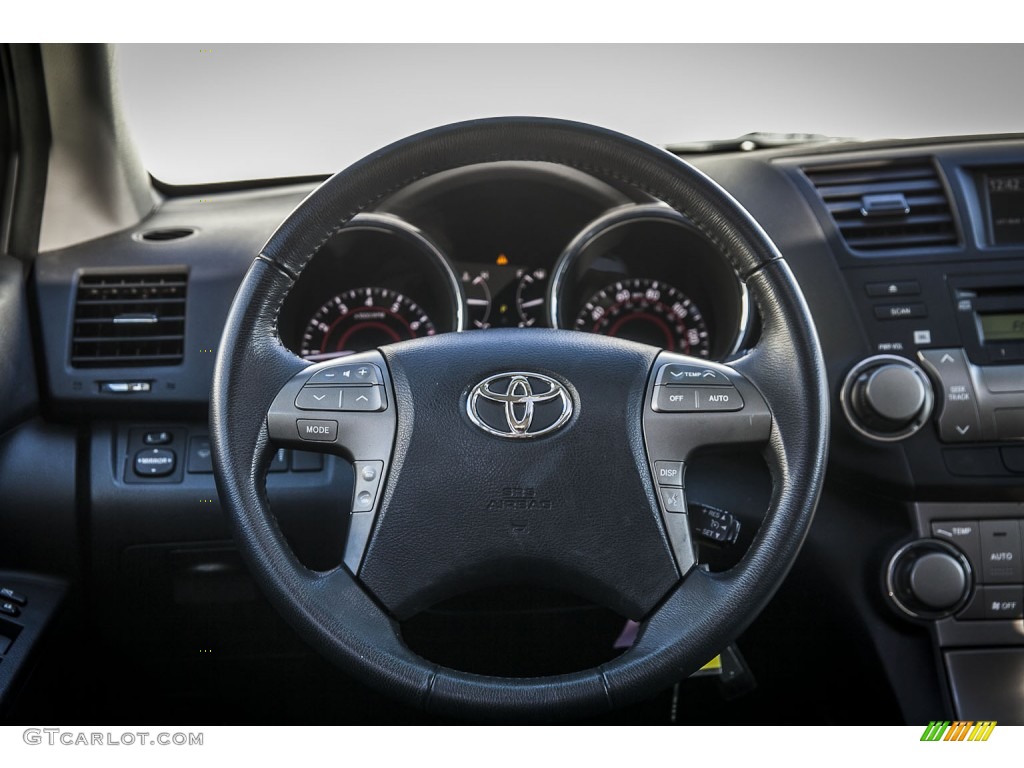 2008 Toyota Highlander Sport Ash Gray Steering Wheel Photo #98548388