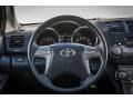 2008 Toyota Highlander Ash Gray Interior Steering Wheel Photo