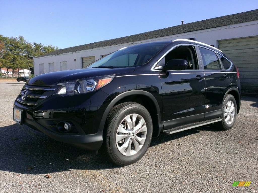 2014 CR-V EX AWD - Crystal Black Pearl / Black photo #1