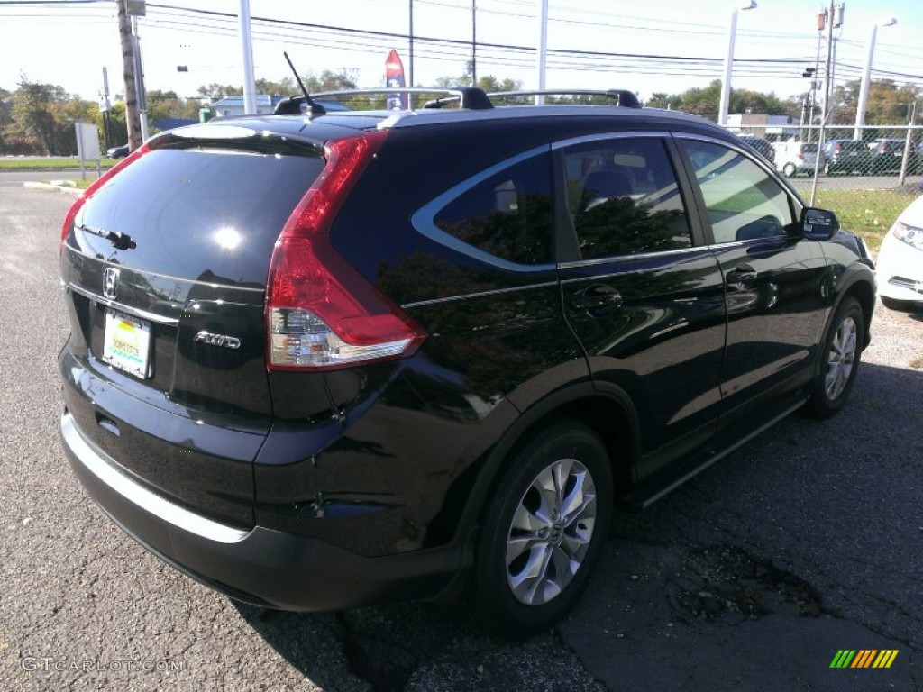 2014 CR-V EX AWD - Crystal Black Pearl / Black photo #2