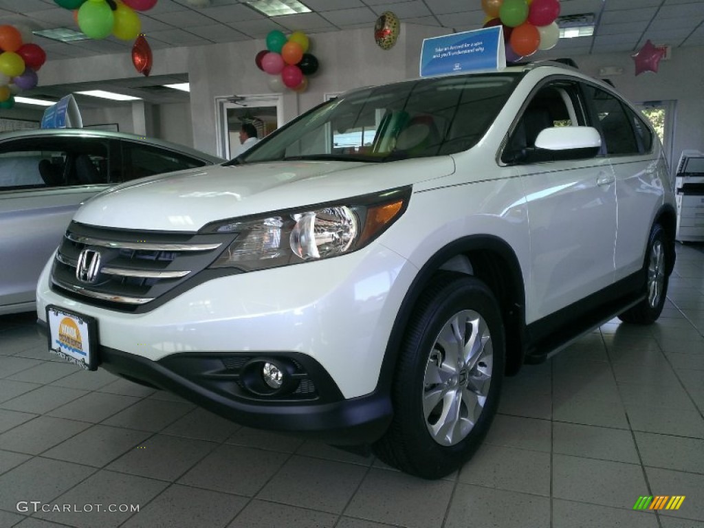 White Diamond Pearl Honda CR-V