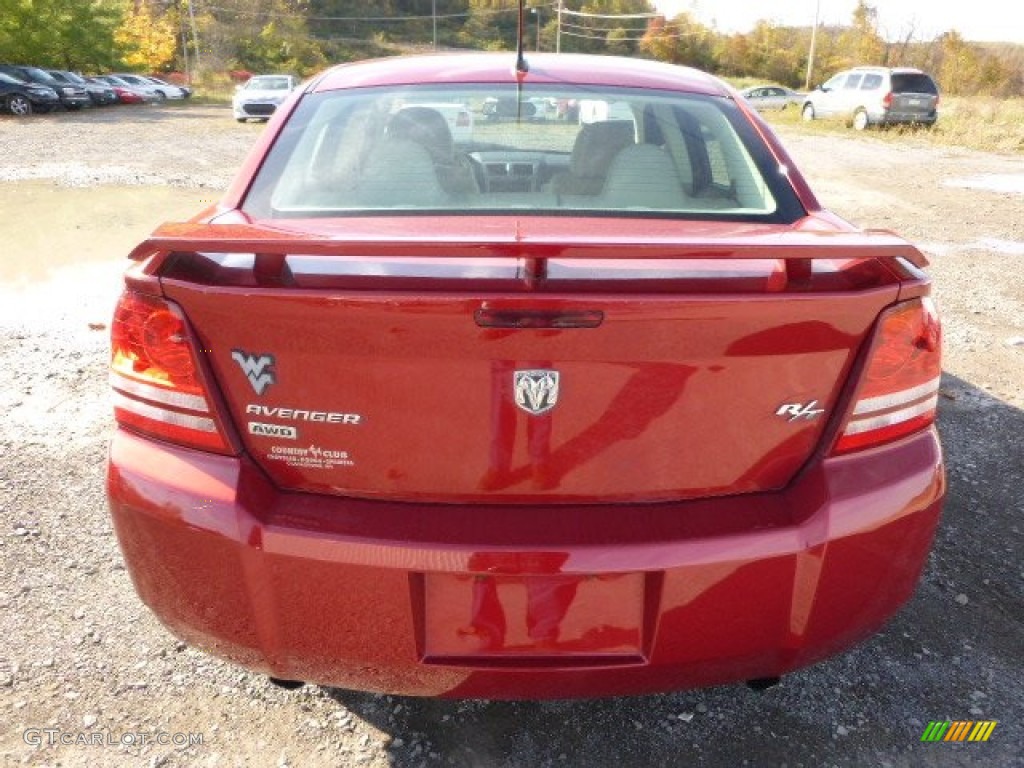 2008 Avenger R/T AWD - Inferno Red Crystal Pearl / Dark Slate Gray/Light Graystone photo #3