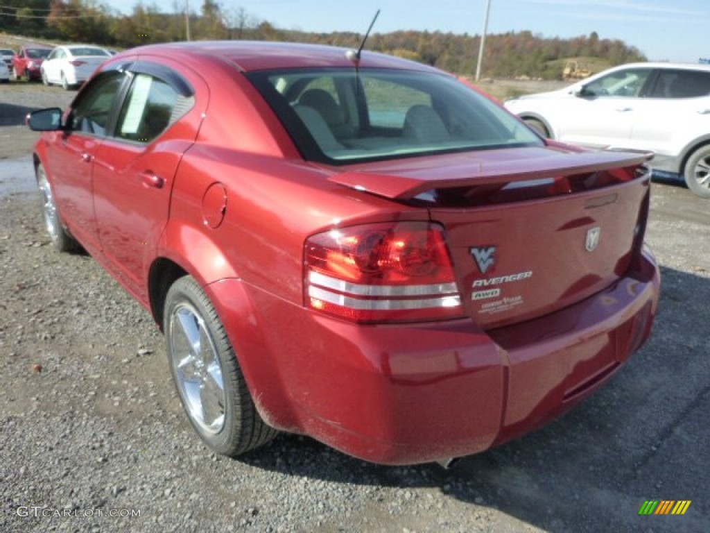 2008 Avenger R/T AWD - Inferno Red Crystal Pearl / Dark Slate Gray/Light Graystone photo #4