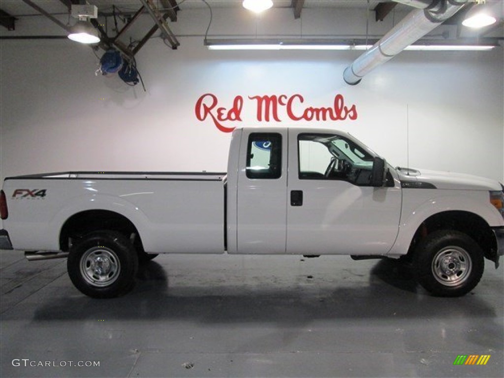 2015 F250 Super Duty XL Super Cab 4x4 - Oxford White / Steel photo #9