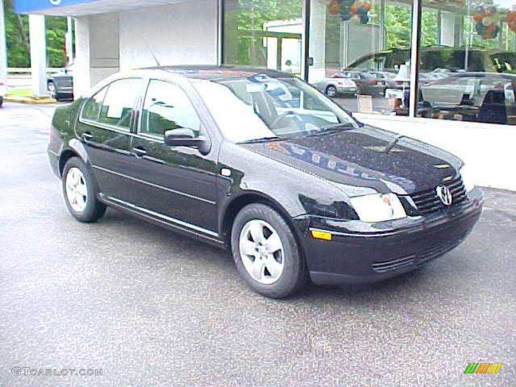 2003 Jetta GLS Sedan - Black / Black photo #2