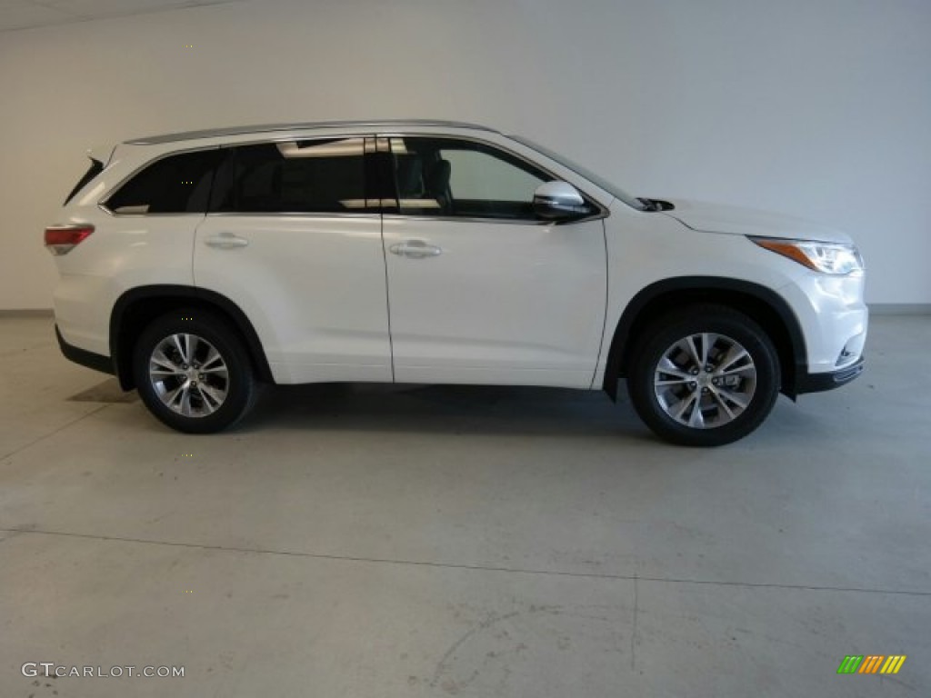 2015 Blizzard Pearl White Toyota Highlander Xle Awd