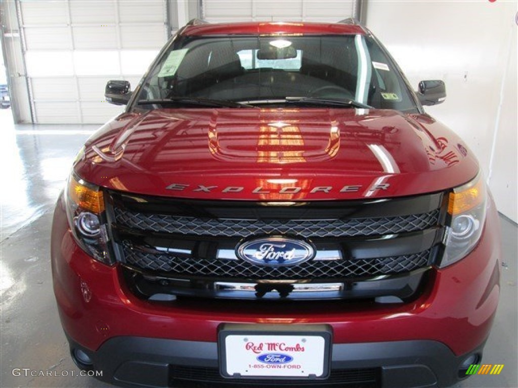 2015 Explorer Sport 4WD - Ruby Red / Sport Charcoal Black photo #2