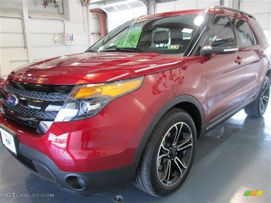 2015 Explorer Sport 4WD - Ruby Red / Sport Charcoal Black photo #3