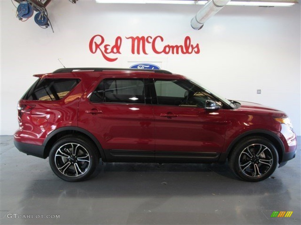 2015 Explorer Sport 4WD - Ruby Red / Sport Charcoal Black photo #9