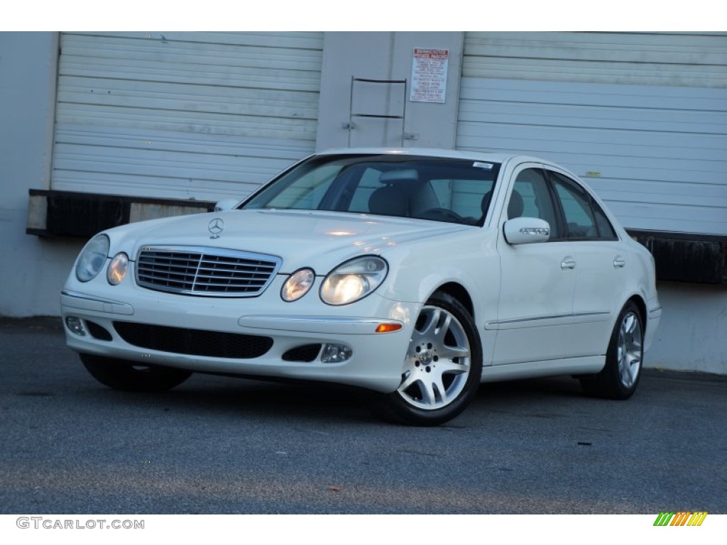 Alabaster White 2003 Mercedes-Benz E 500 Sedan Exterior Photo #98556911