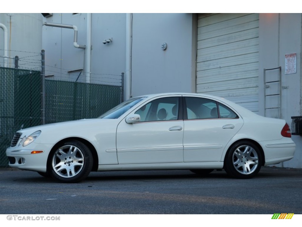 Alabaster White 2003 Mercedes-Benz E 500 Sedan Exterior Photo #98556935