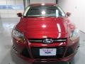 2014 Ruby Red Ford Focus Titanium Hatchback  photo #2