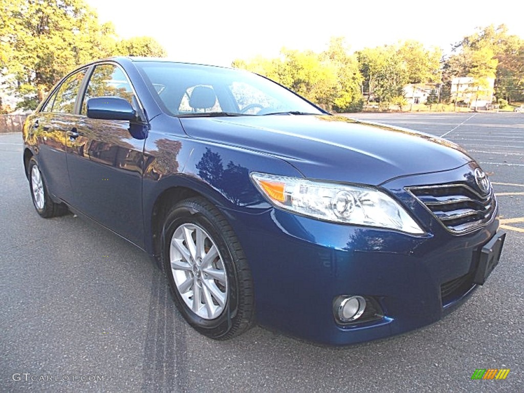 2010 Camry XLE - Blue Ribbon Metallic / Ash Gray photo #7