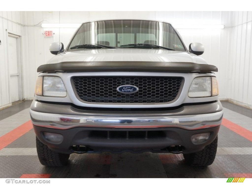 2002 F150 XLT SuperCab 4x4 - Silver Metallic / Dark Graphite photo #4