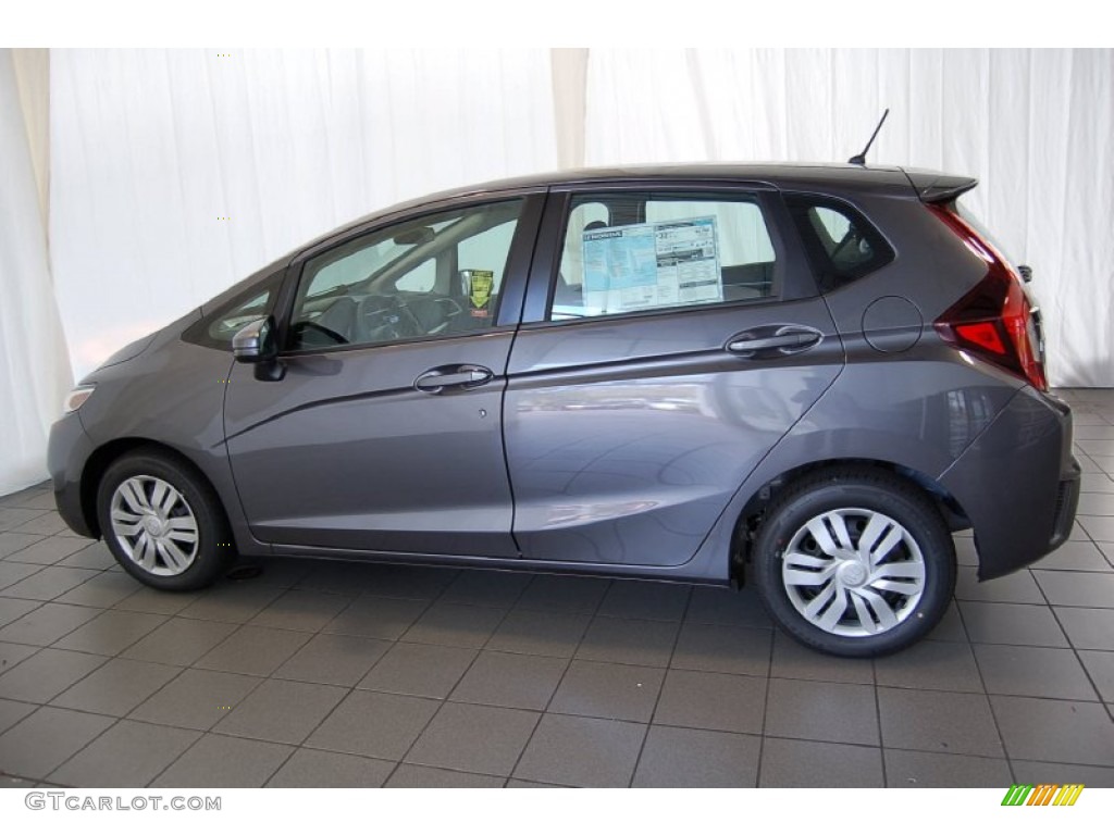 Modern Steel Metallic 2015 Honda Fit LX Exterior Photo #98559902