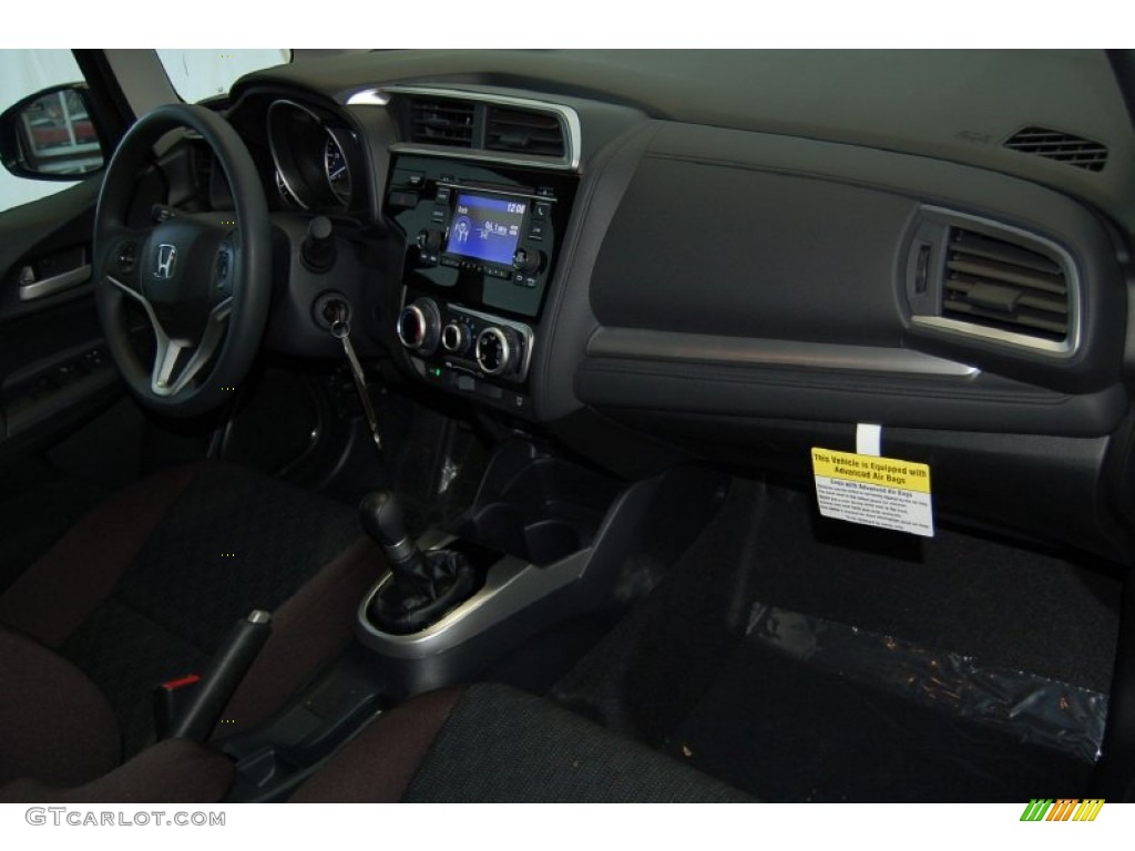 2015 Honda Fit LX Black Dashboard Photo #98560247