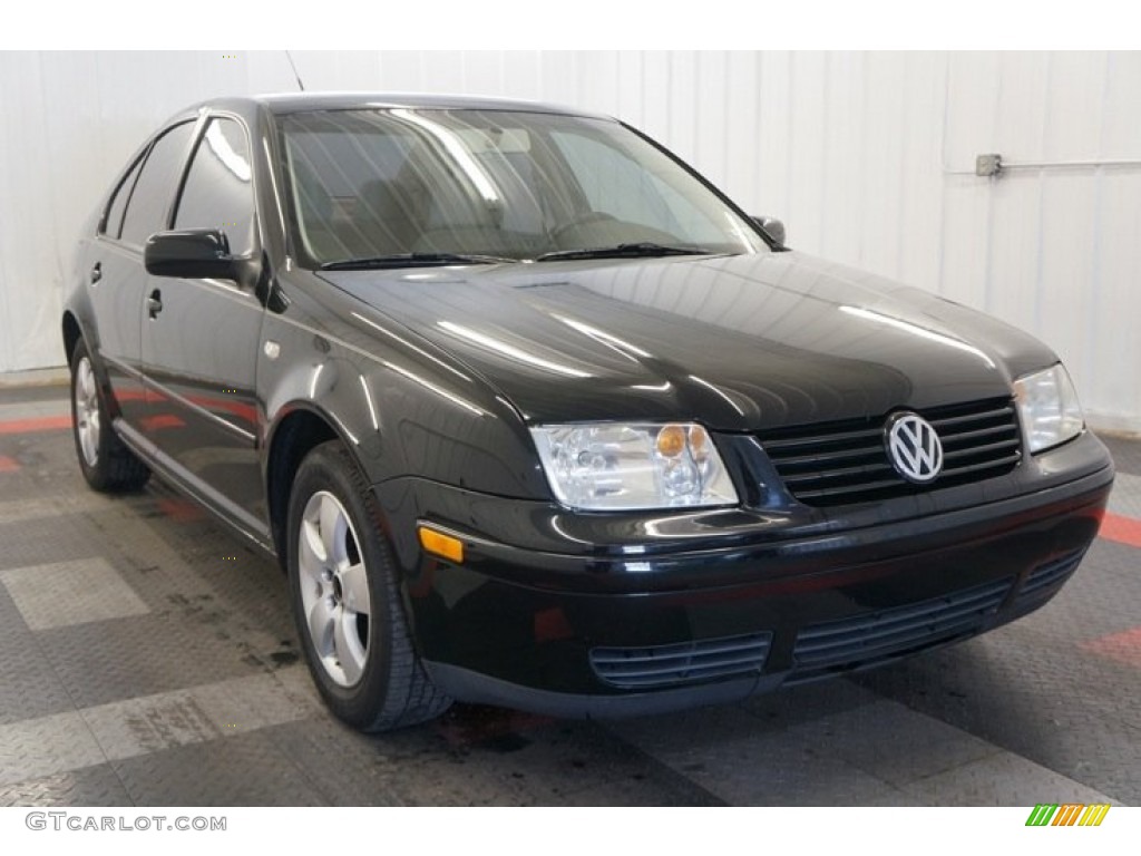 2003 Jetta GLS Sedan - Black / Beige photo #5