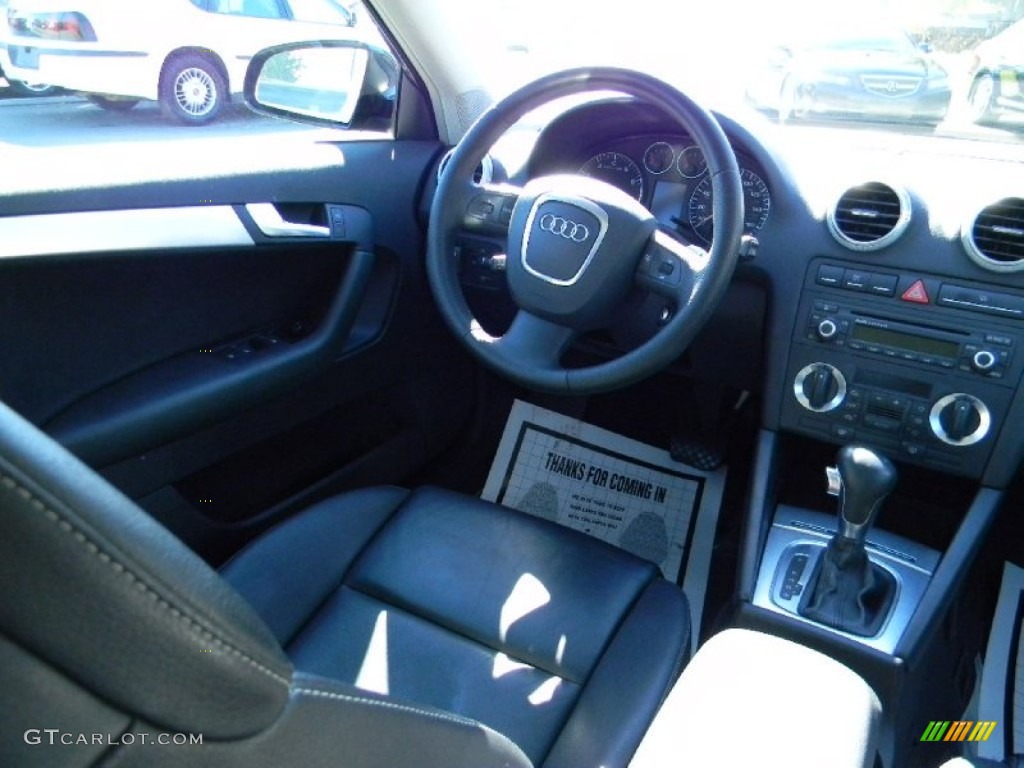 2006 Audi A3 2.0T Black Dashboard Photo #98564108