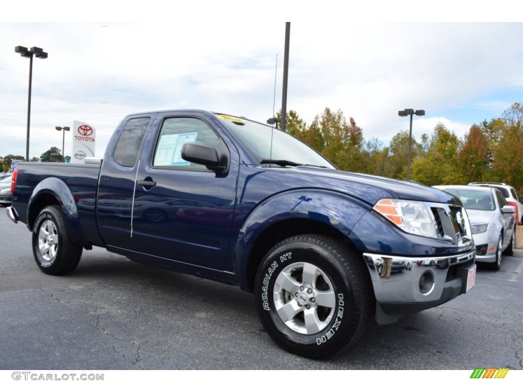 2011 Frontier SV V6 King Cab - Navy Blue / Beige photo #1