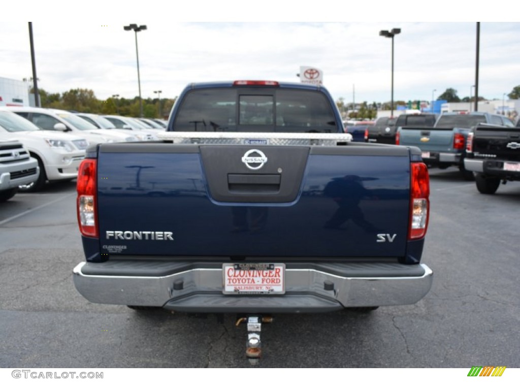 2011 Frontier SV V6 King Cab - Navy Blue / Beige photo #4