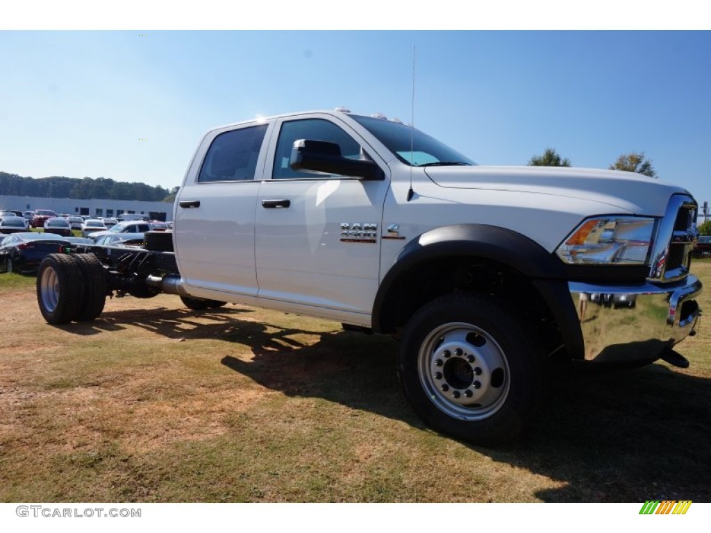 Bright White 2015 Ram 4500 Tradesman Crew Cab 4x4 Chassis Exterior Photo #98573965