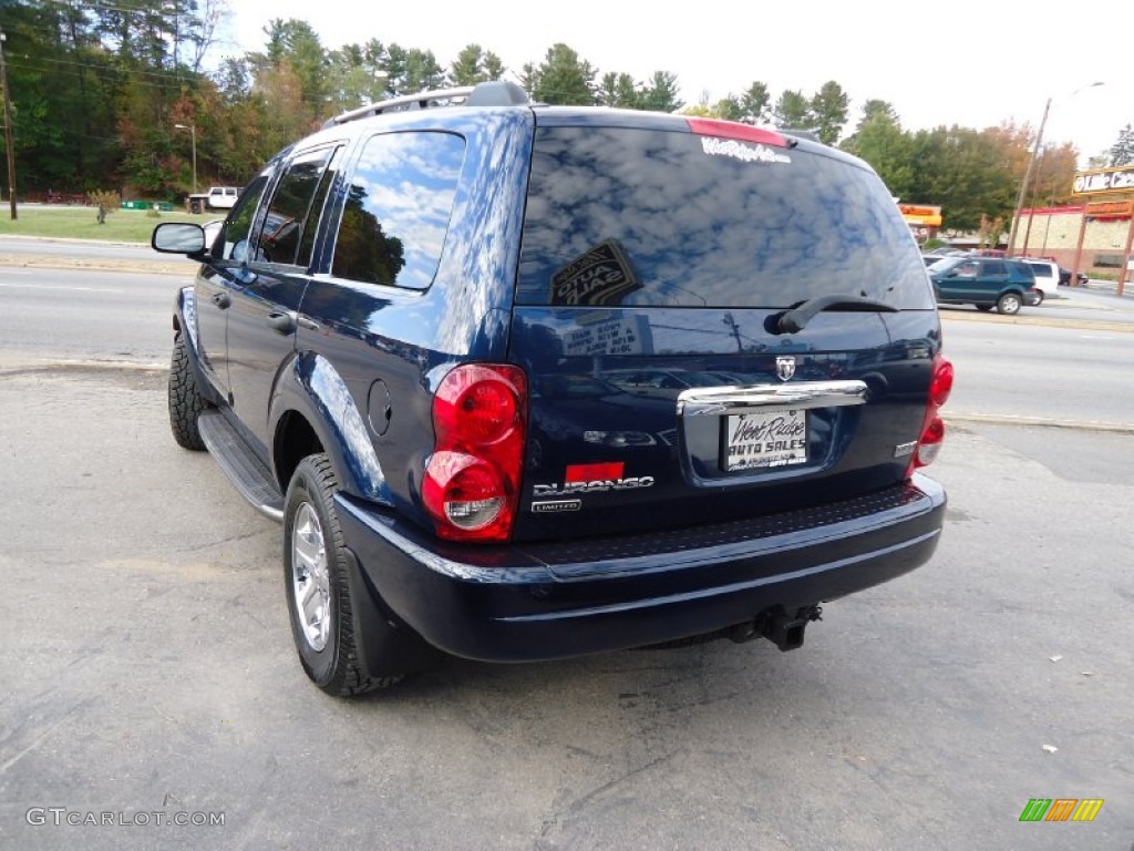 2006 Durango Limited HEMI 4x4 - Patriot Blue Pearl / Dark Slate Gray/Light Slate Gray photo #3
