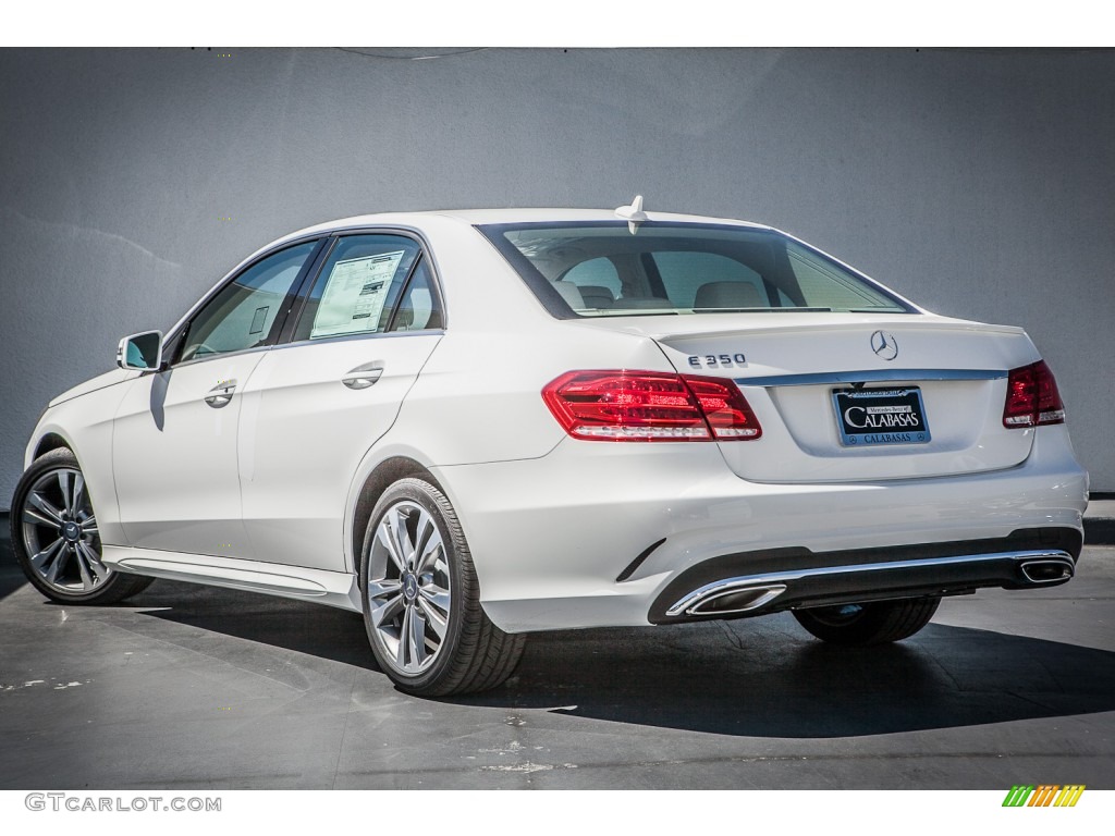 2015 E 350 Sedan - Polar White / Silk Beige/Espresso Brown photo #2