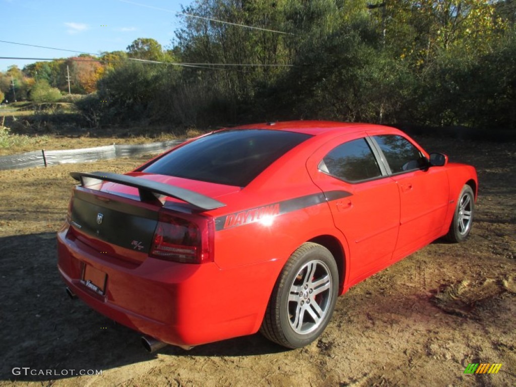 2006 Charger R/T Daytona - Inferno Red Crystal Pearl / Dark Slate Gray/Light Graystone photo #2